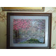 Bead Embroidery Kit on Art Canvas "Spring bloom"