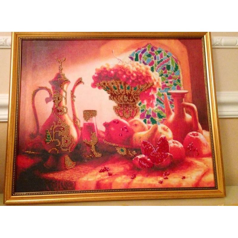 Bead Embroidery Kit on Art Canvas "Arjuna"