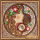 Bead Embroidery Kit on Art Canvas "Virgo"