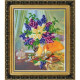 Bead Embroidery Kit on Art Canvas "Etude"