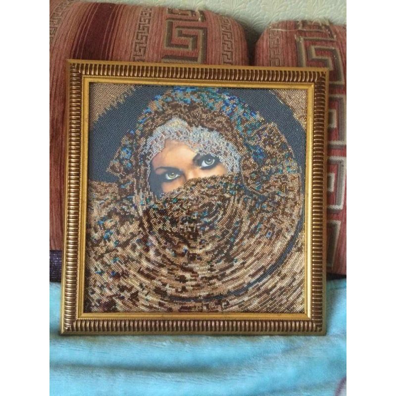 Bead Embroidery Kit on Art Canvas "Scheherazade"