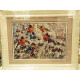 Bead Embroidery Kit on Art Canvas "Bullfinches"