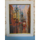 Bead Embroidery Kit on Art Canvas "Little tram"