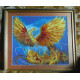 Bead Embroidery Pattern on Art Canvas "The Firebird"