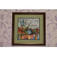 Bead Embroidery Pattern on Art Canvas "Reflection"
