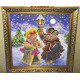 Bead Embroidery Pattern on Art Canvas "Magic Winter"