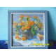 Bead Embroidery Pattern on Art Canvas "Golden Wonder"