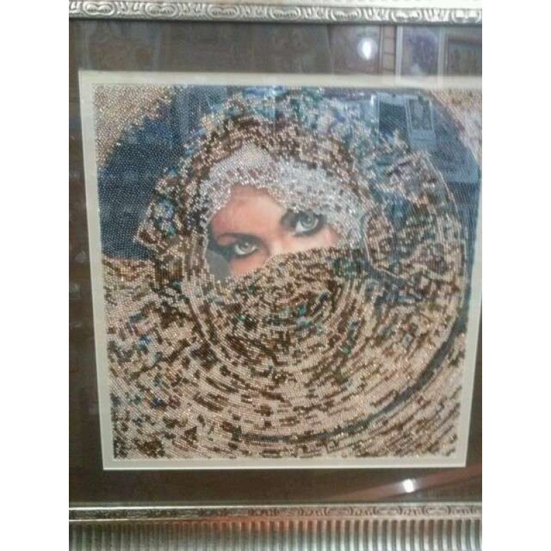 Bead Embroidery Kit on Art Canvas "Scheherazade"