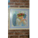 Bead Embroidery Pattern on Art Canvas "Rose Petals"