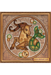 Bead Embroidery Kit on Art Canvas "Capricorn"