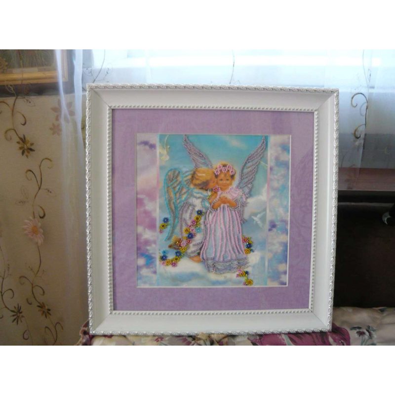 Bead Embroidery Pattern on Art Canvas "Cupids"