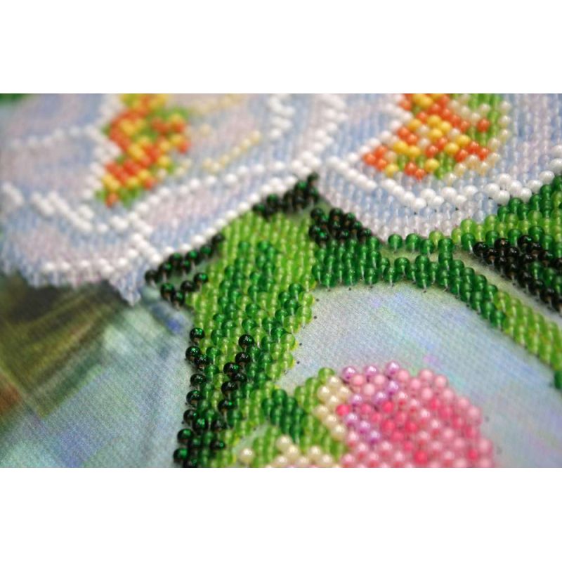 Bead Embroidery Kit on Art Canvas "Spring Lyrics"