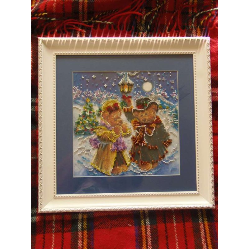 Bead Embroidery Pattern on Art Canvas "Magic Winter"