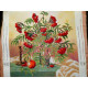 Bead Embroidery Pattern on Art Canvas "Wild ash cluster"