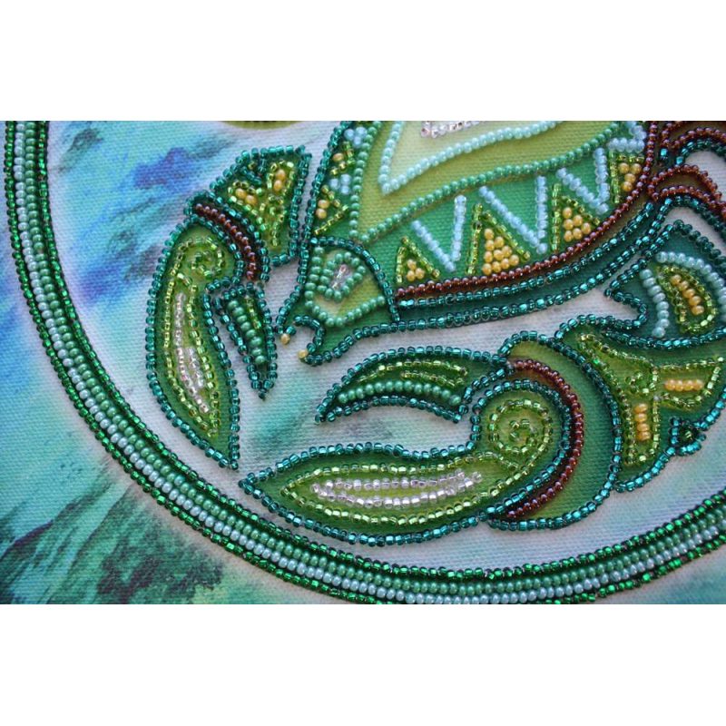 Bead Embroidery Kit on Art Canvas "Scorpio"