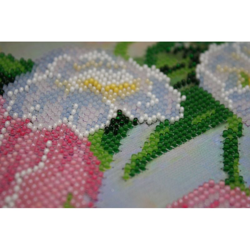 Bead Embroidery Kit on Art Canvas "Spring Lyrics"