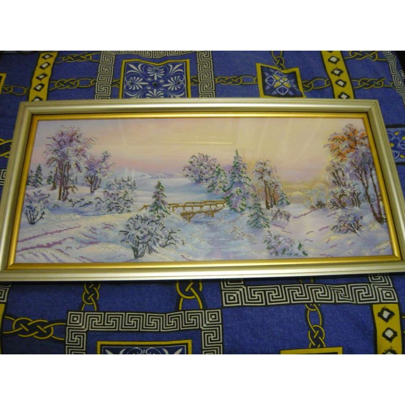 Bead Embroidery Kit on Art Canvas "Bewitched forest"