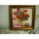 Bead Embroidery Pattern on Art Canvas "Morning Tea"