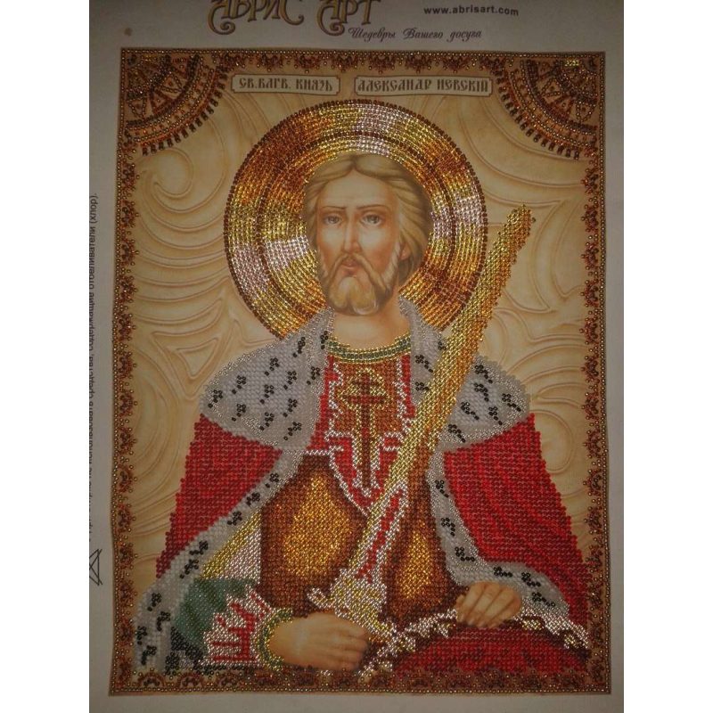 Набір для вишивання бісером іменної ікони "Святий Олександр"