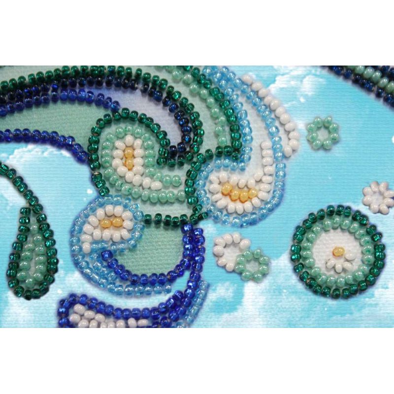 Bead Embroidery Kit on Art Canvas "Aquarius"