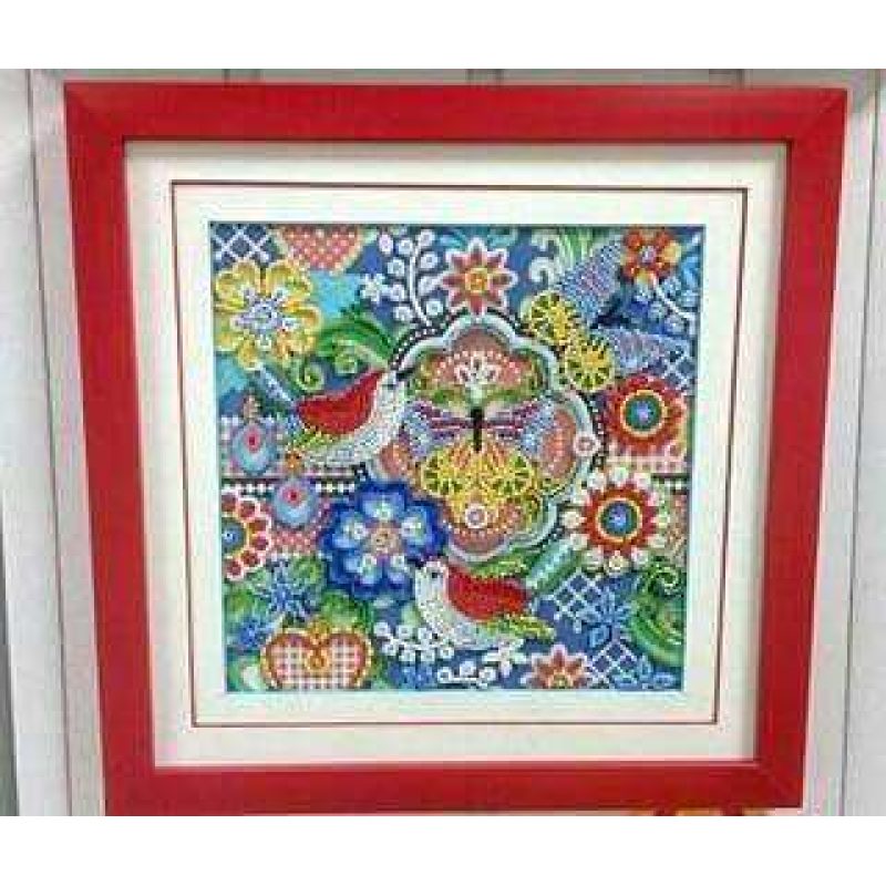 Bead Embroidery Pattern on Art Canvas "Twitter bird"