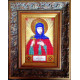 Mini Icon Bead Embroidery Kit on Art Canvas "St. Anna"