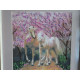 Bead Embroidery Pattern on Art Canvas "Horses In Love"