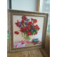 Bead Embroidery Pattern on Art Canvas "Morning Tea"
