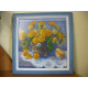 Bead Embroidery Pattern on Art Canvas "Golden Wonder"