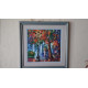 Bead Embroidery Pattern on Art Canvas "Evening Promenade"