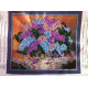 Bead Embroidery Kit on Art Canvas "Lilacs"