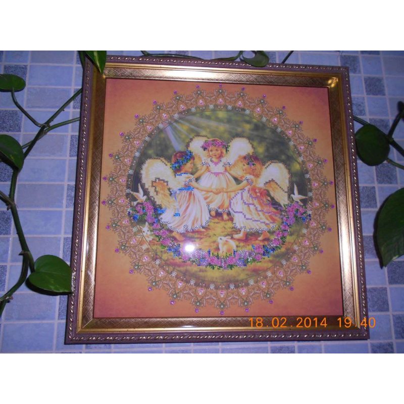 Bead Embroidery Kit on Art Canvas "Fairy-tale"