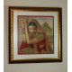 Bead Embroidery Pattern on Art Canvas "Flowers of India"