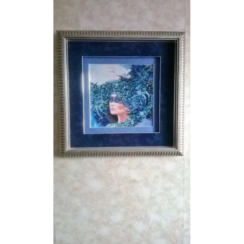 Bead Embroidery Kit on Art Canvas "The Four Elements – Water"