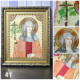 Icon Bead Embroidery Kit on Art Canvas "St. Nina"