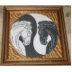 Bead Embroidery Kit on Art Canvas "Yin and Yang"