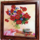 Bead Embroidery Pattern on Art Canvas "Morning Tea"