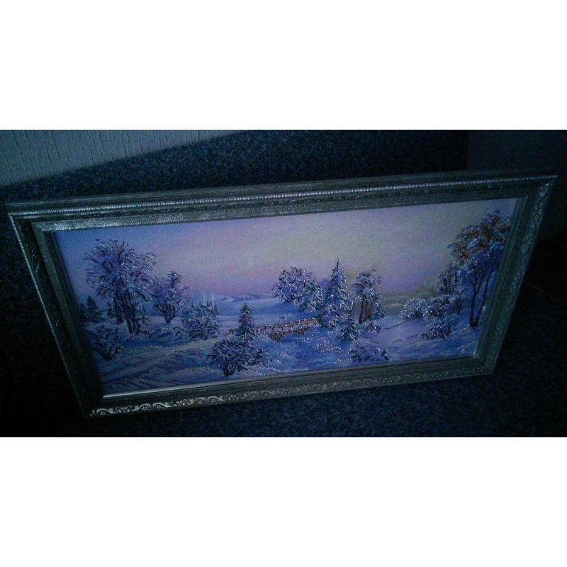 Bead Embroidery Kit on Art Canvas "Bewitched forest"