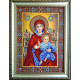 Bead Embroidery Kit on Art Canvas "Wedding Icon – The Holy Mother of God"