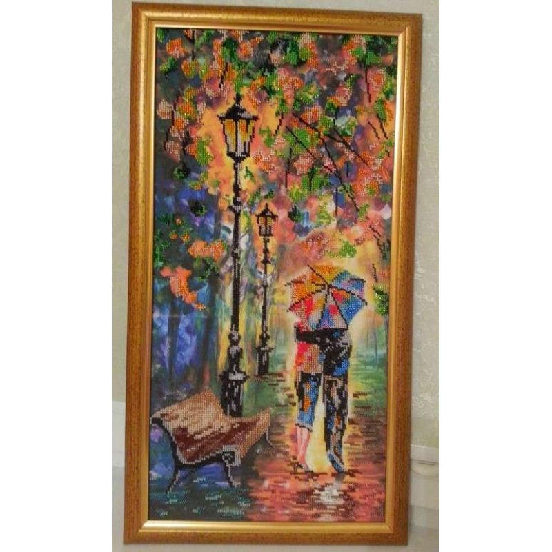 Bead Embroidery Kit on Art Canvas "Colour mood"