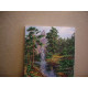 Bead Embroidery Kit on Art Canvas "Mountain waterfall"