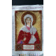 Mini Icon Bead Embroidery Kit on Art Canvas "St. Victoria"