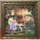 Bead Embroidery Kit on Art Canvas "Angels"