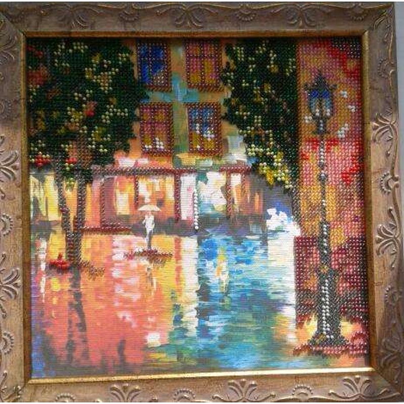 Bead Embroidery Pattern on Art Canvas "Autumn Fantasy"