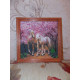 Bead Embroidery Pattern on Art Canvas "Horses In Love"