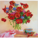 Bead Embroidery Pattern on Art Canvas "Morning Tea"