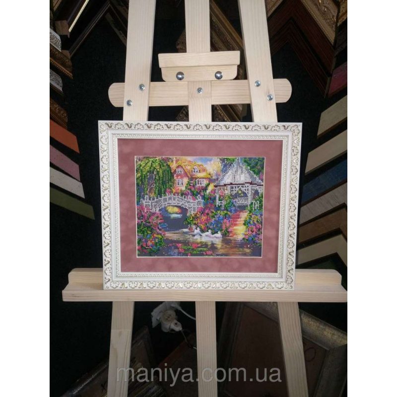 Bead Embroidery Kit on Art Canvas "Summer harmony"
