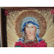 Mini Icon Bead Embroidery Kit on Art Canvas "St. Fotinia (Svetlana)"