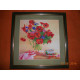 Bead Embroidery Pattern on Art Canvas "Morning Tea"