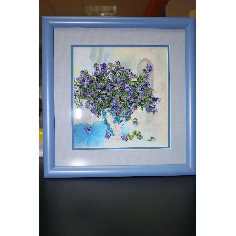 Bead Embroidery Pattern on Art Canvas "Daisy"
